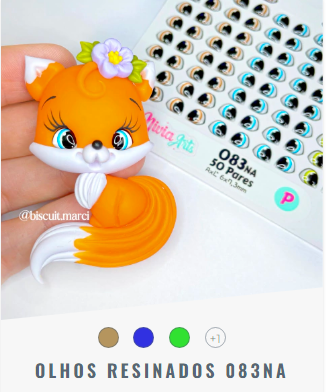 Olhos Resinados 083na P-Marrón