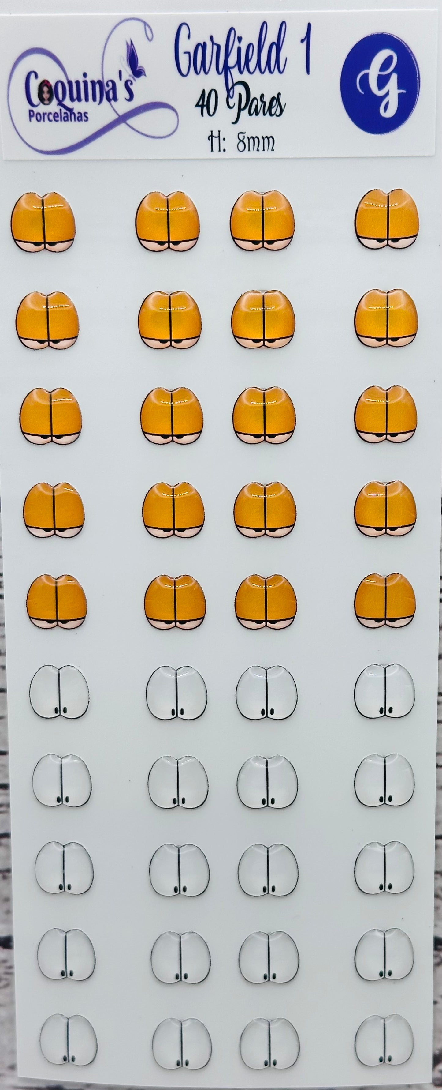 Garfield 1 40 Pares 8mm