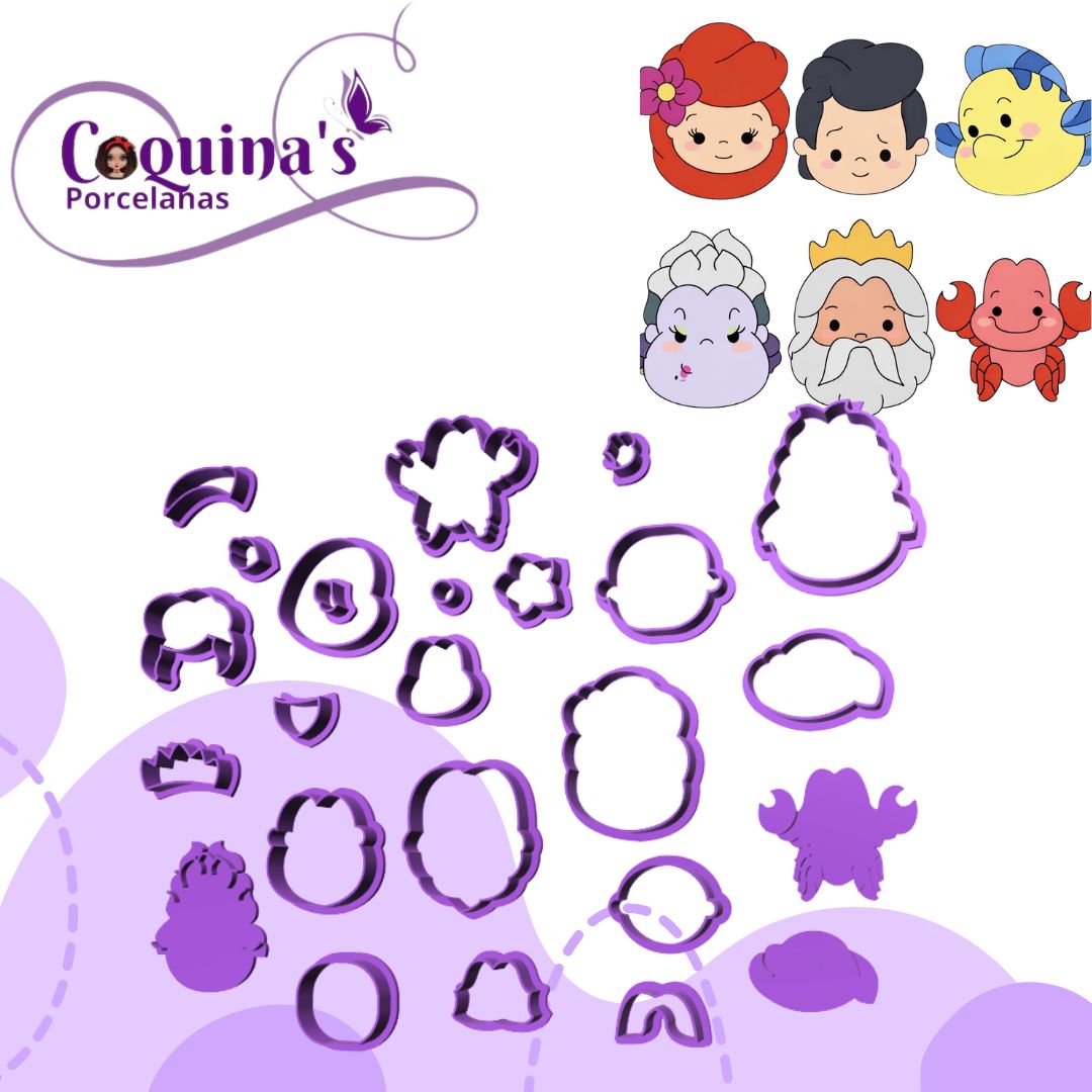 Kit Cortadores La Sirenita (#3014)