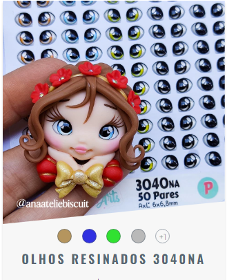 Olhos Resinados 3040na Mixta