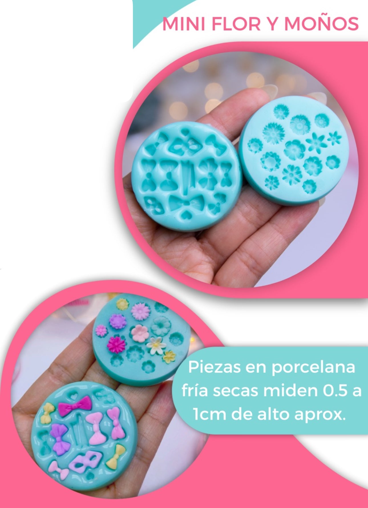 Mini Flor y Moños de Maricaditas