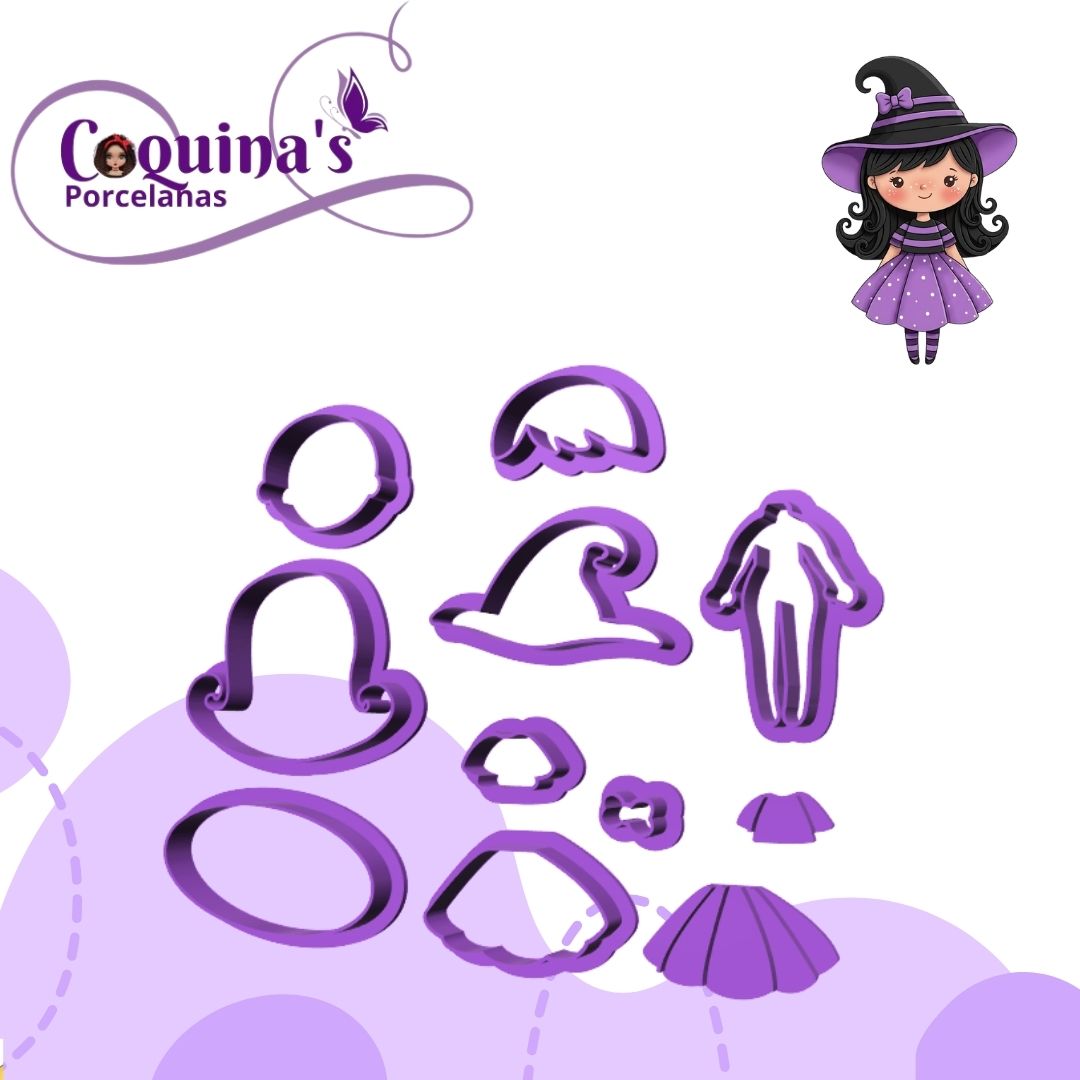 Brujita Estrella Violeta (#3638) 8 cm