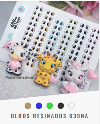 Olhos Resinados 639NA P, Mixta