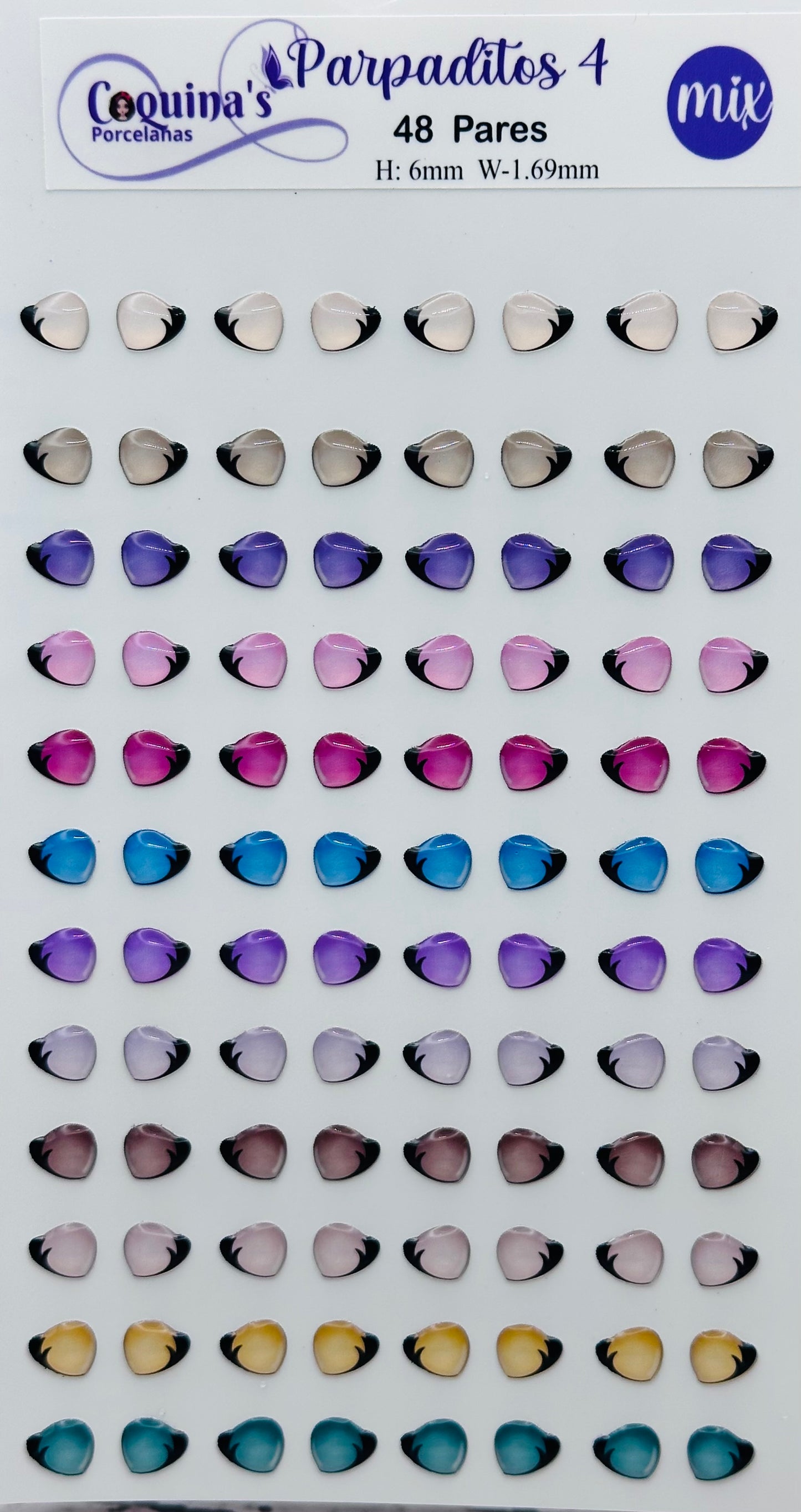 Parpaditos 4 6mm 48 pares