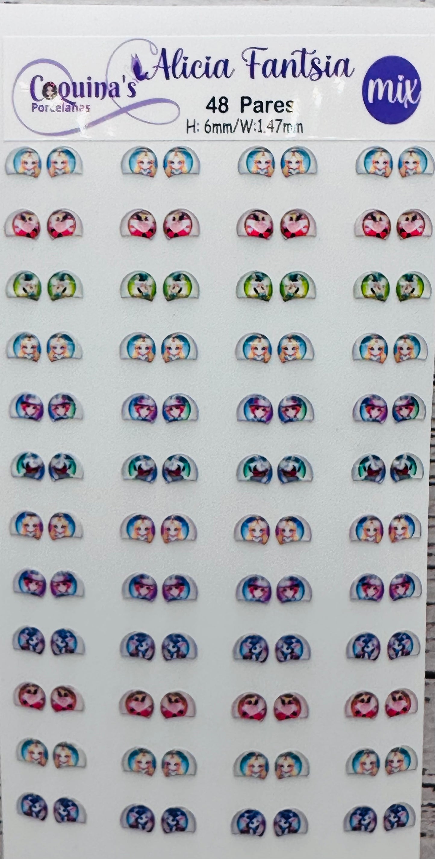 Alicia Fantasia 48 pares 6mm