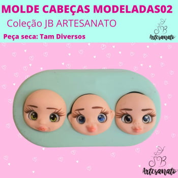 Molde Cabeças Modeladas 02