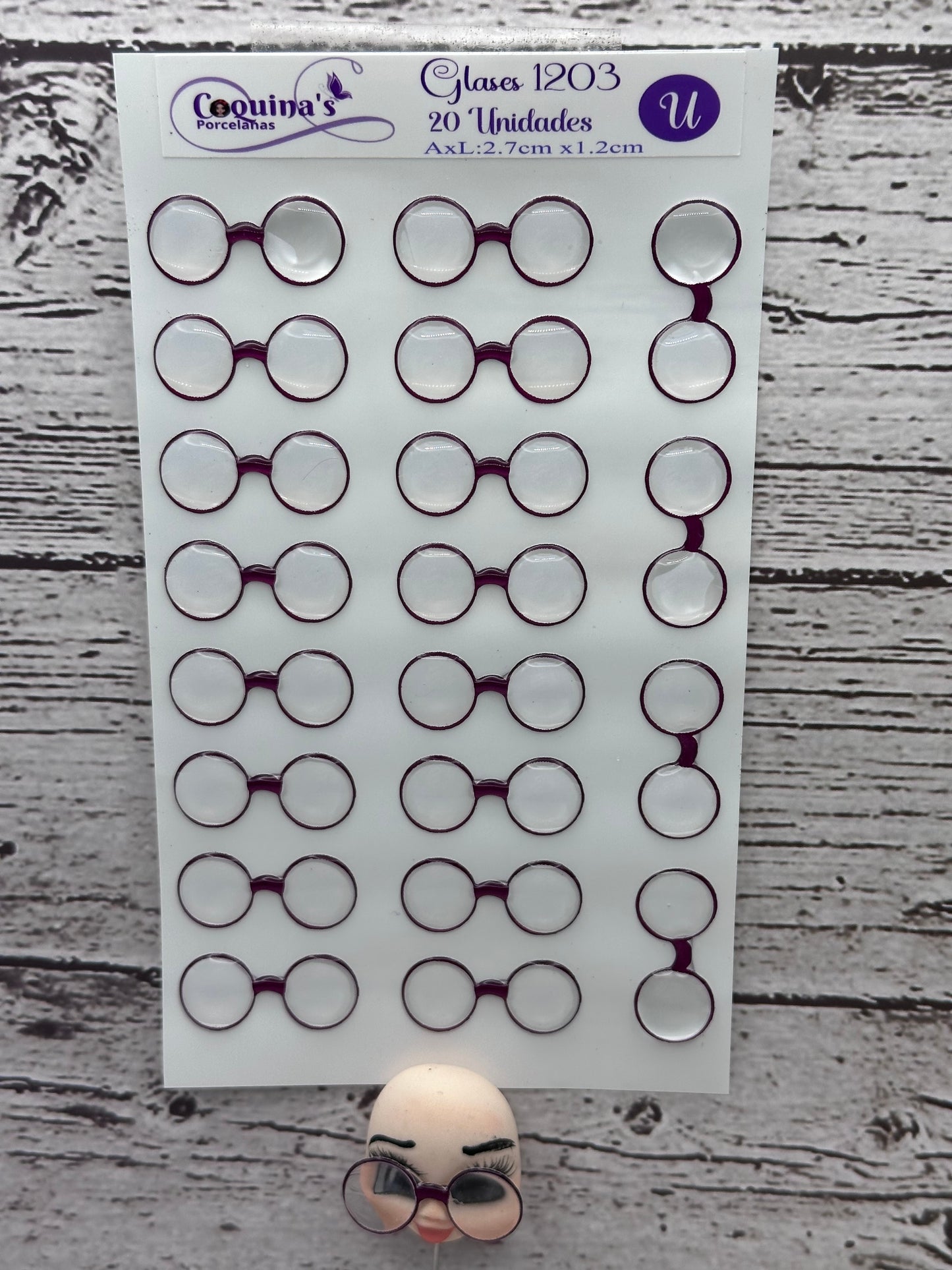 Lentecitos Resinados Mod 1203