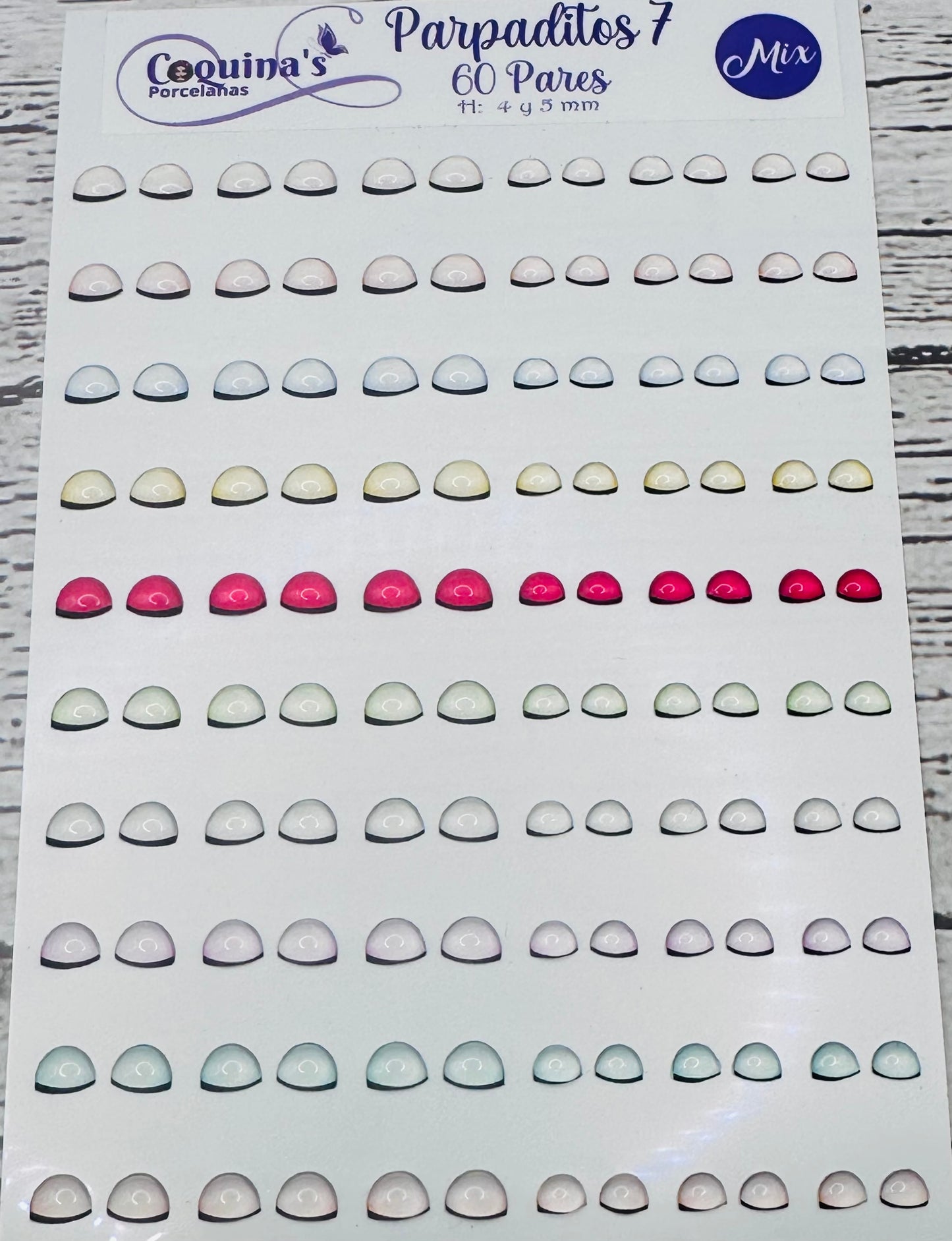 Parpaditos 7 60 Pares 4 y 5 mm