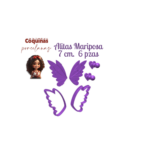 Alitas de Mariposa 6 pzas