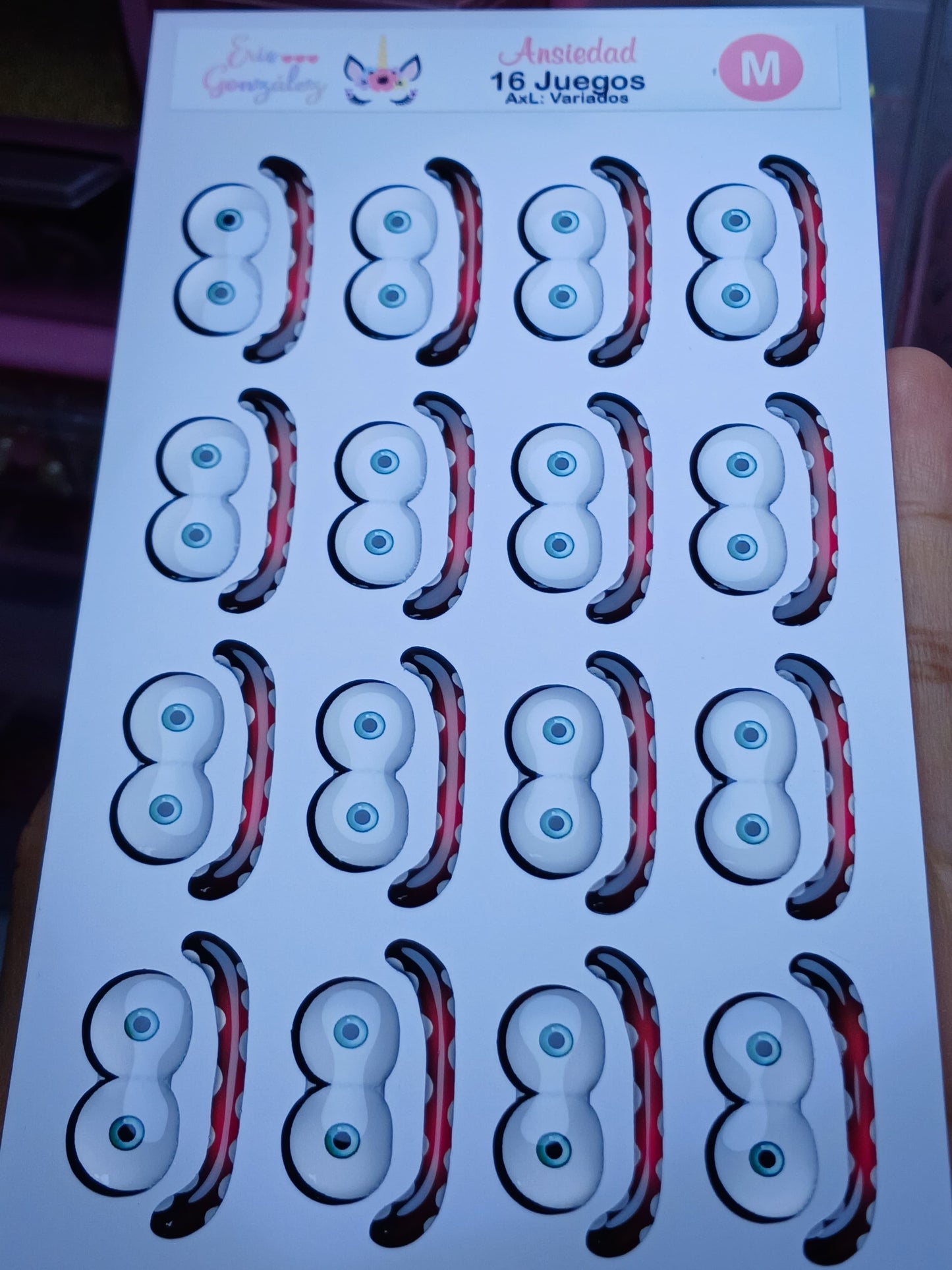 Carterita Ojitos Ansiedad