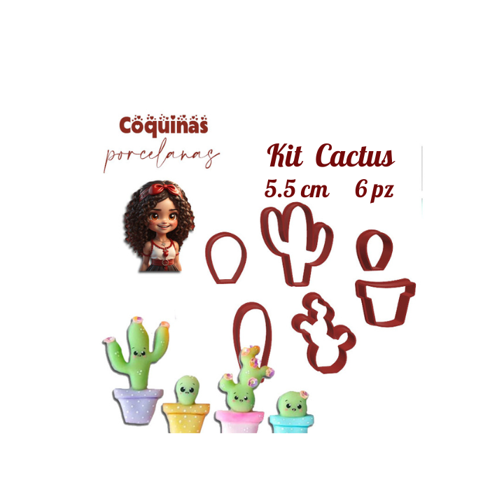 Kit Cactus 5,5cm