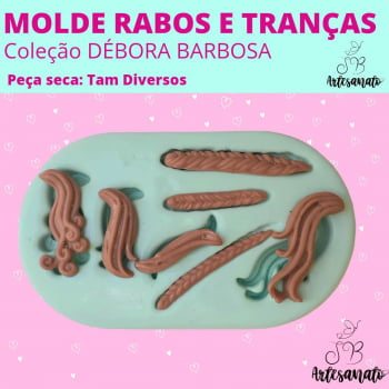Molde Rabos e Tranças