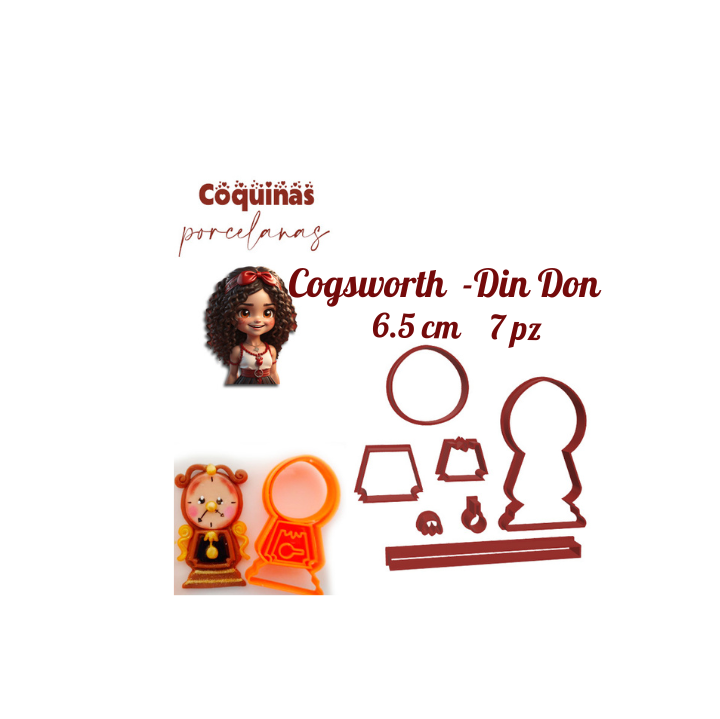 Kit Cortadores Kogworth o Din Don 6,5 cm