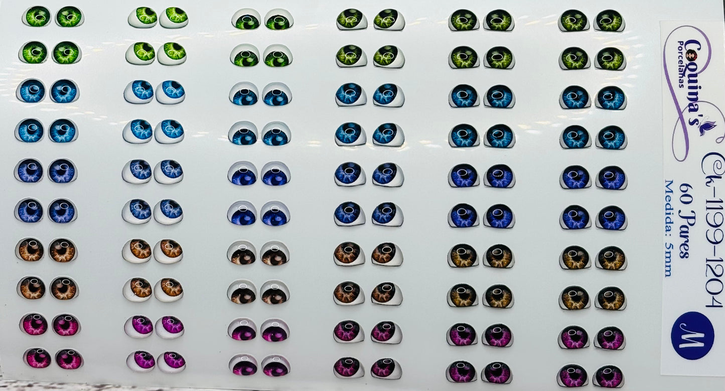 Miradita Ck-1199-1204 60 pares (5mm)