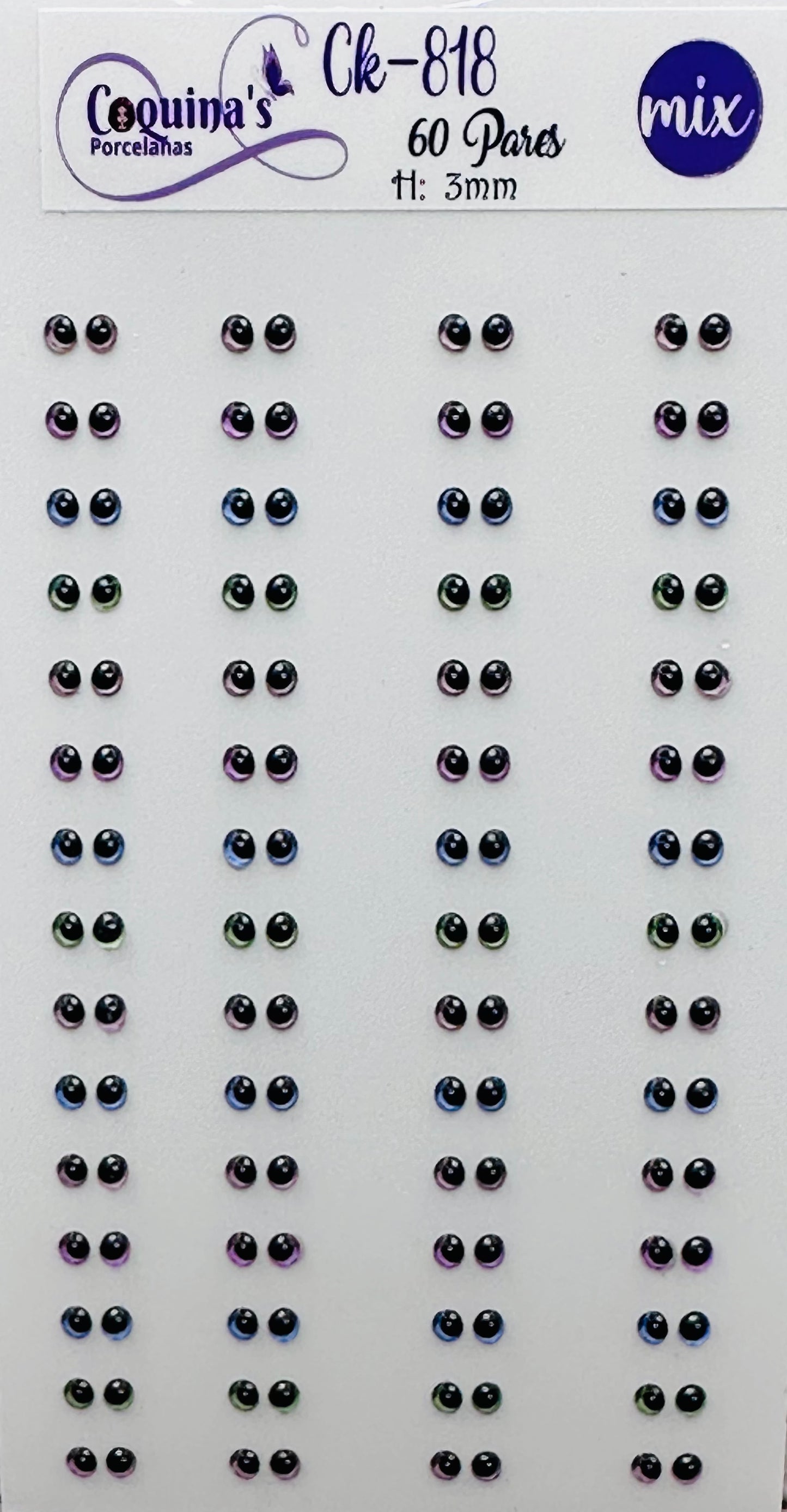 CK818 3mm 60 pares