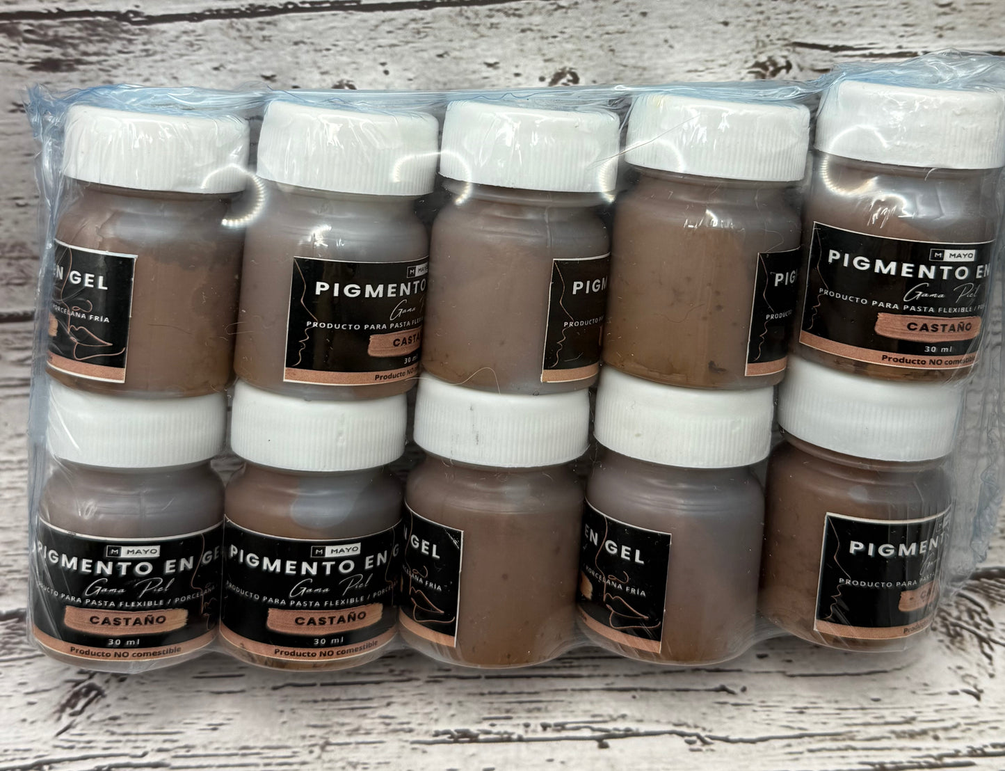 Pigmentos Gel Tono Castaño