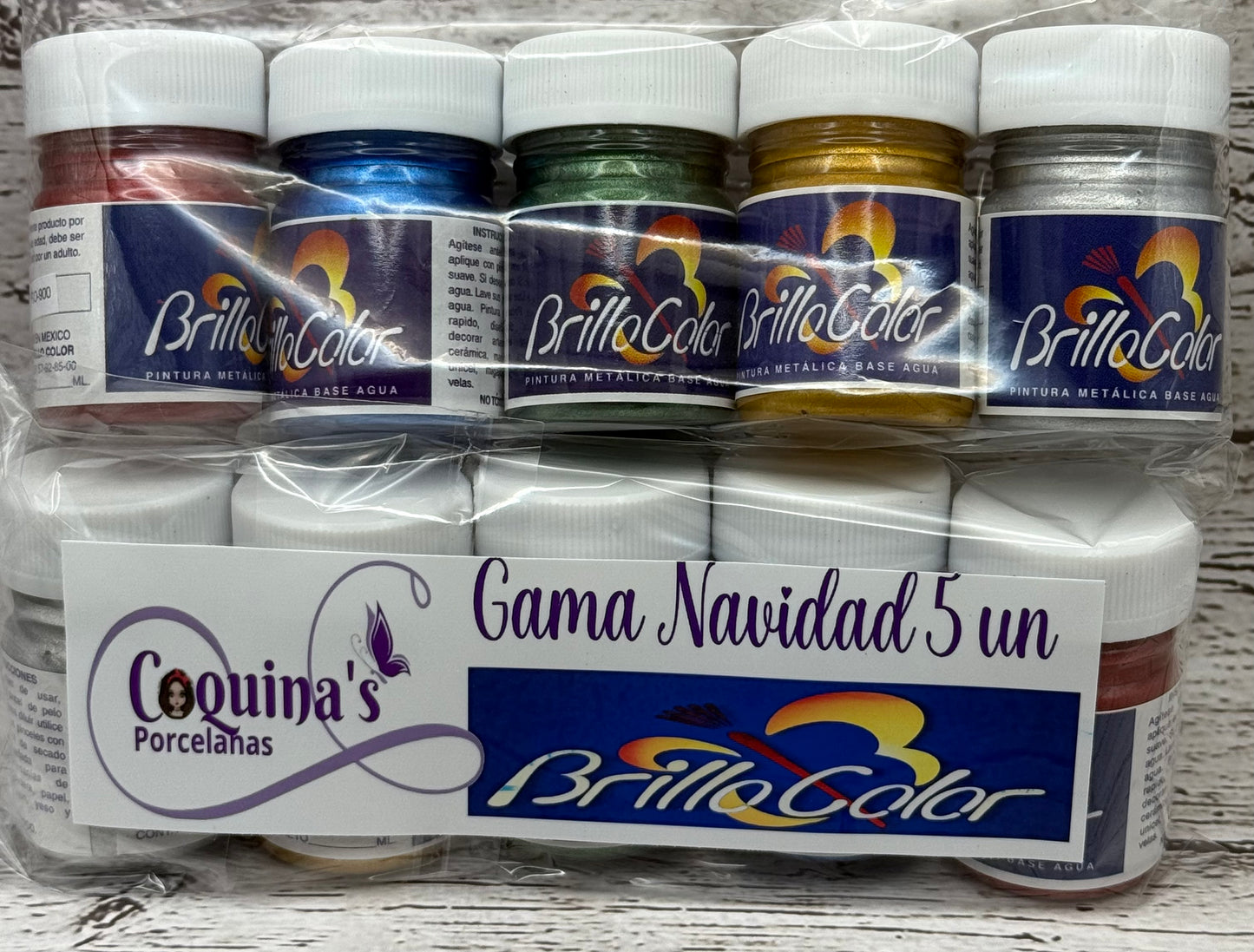 Brillo Color Gama Navidad 5 Unidades 20ml c/u