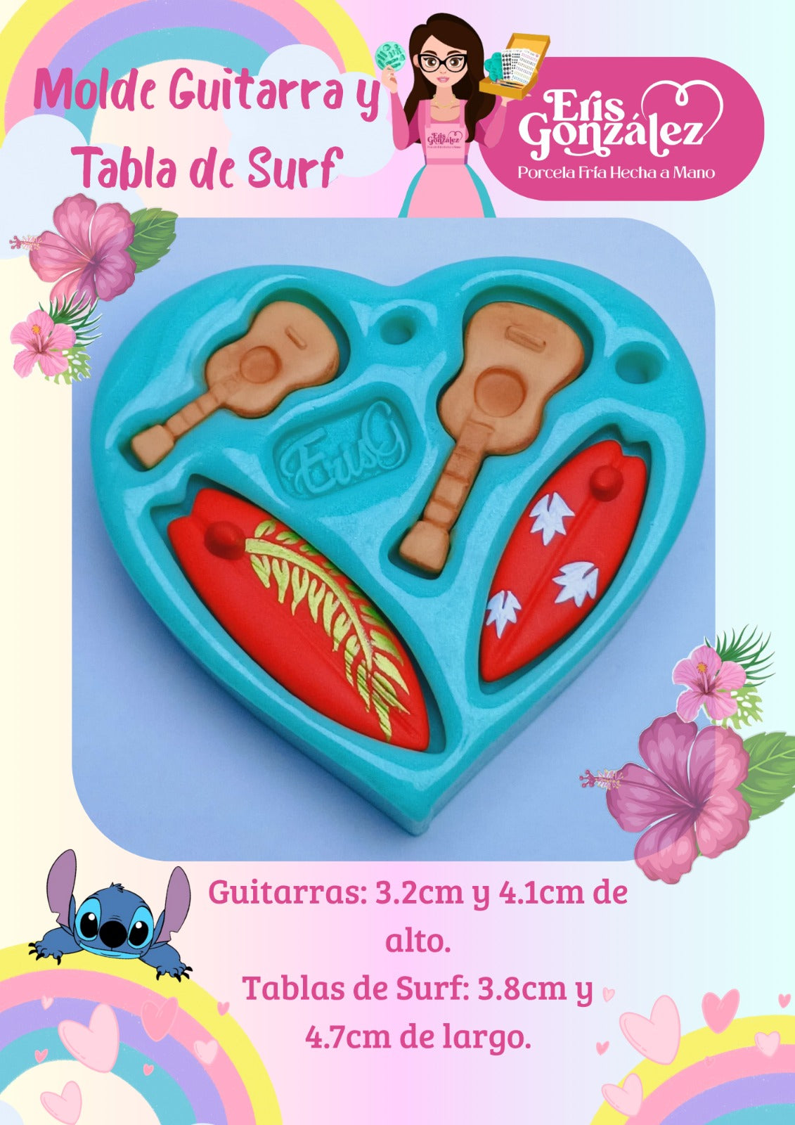 Guitarra y Tabla de Surf by Erismar