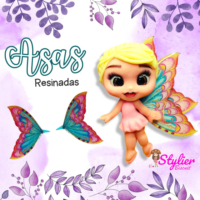 Alitas de Mariposa Resinadas