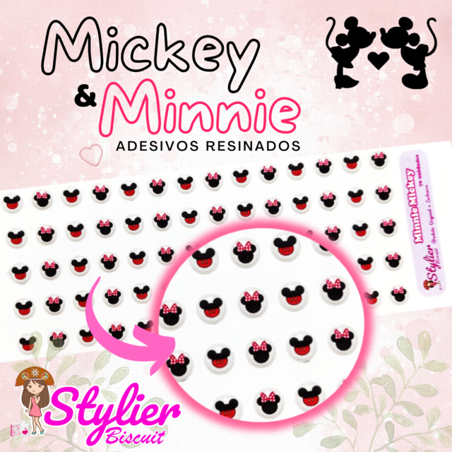Botones Minnie y Mickey 10mm