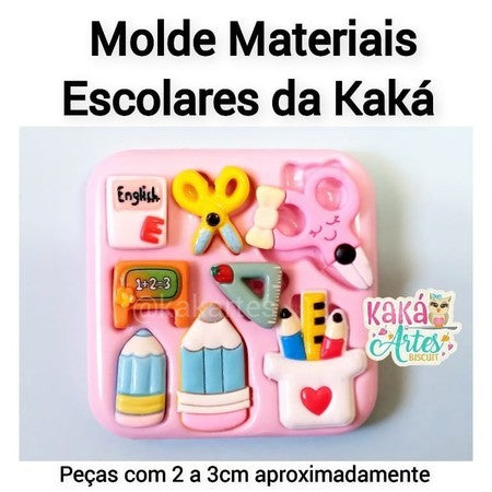 Molde Materiais Escolares da Kaká