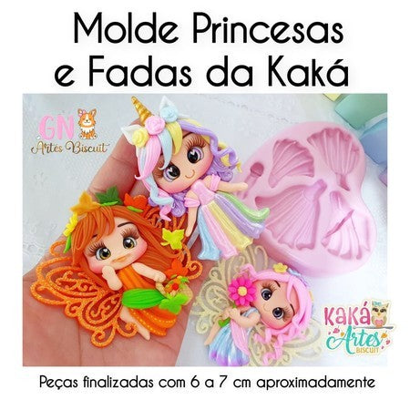 Molde Princesas e Fadas da Kaká