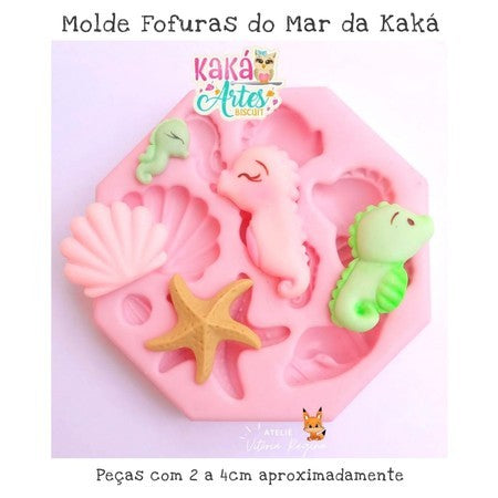 Molde Fofuras do Mar da Kaká