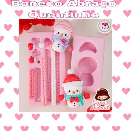 Boneco Abraço Quentinho (Kit 2 Moldes)