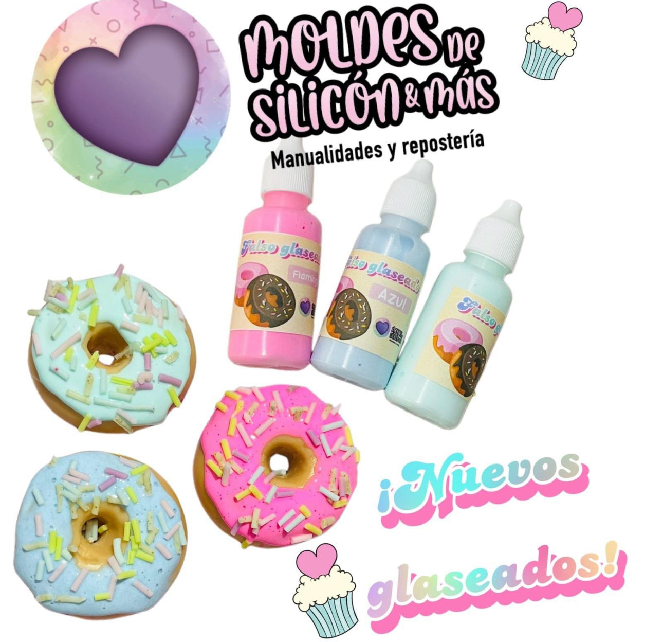 Glaseados Falsos Pastel 3ct