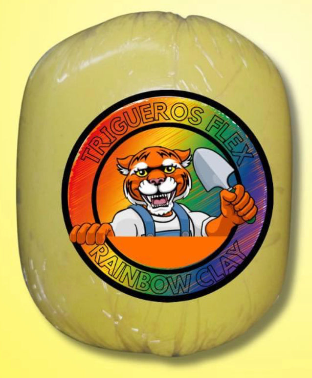 Pasta Flexible Color Amarillo 500 gr (1 lb)