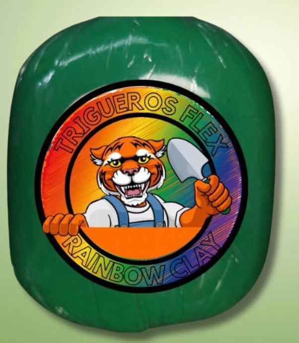 Pasta Flexible Color Verde 500 gr (1 lb)