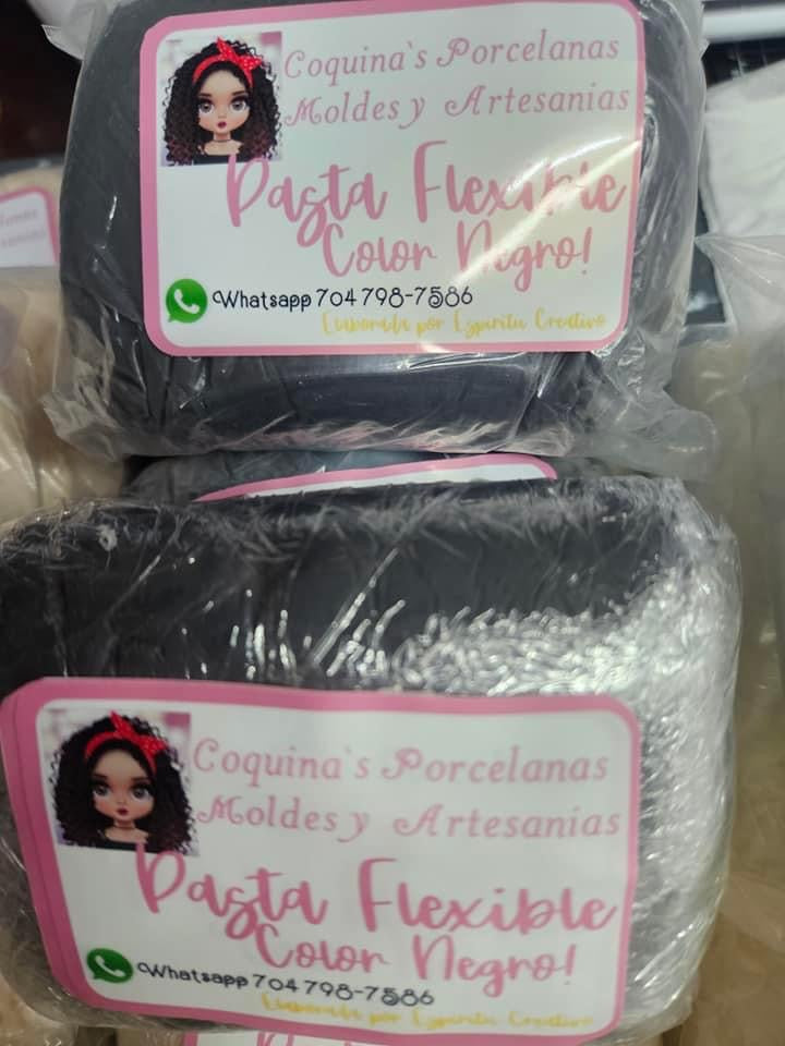 Pasta Flexible Negra EC 250gr