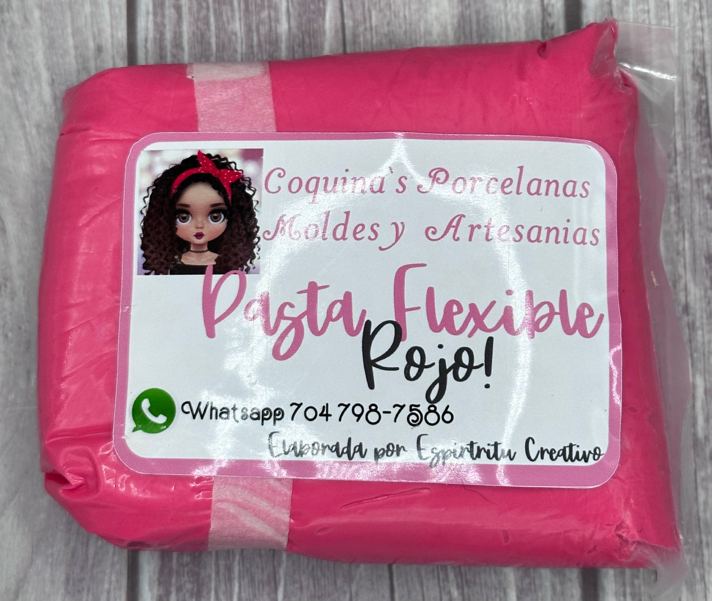 Pasta Flexible Rojo EC 250 gr