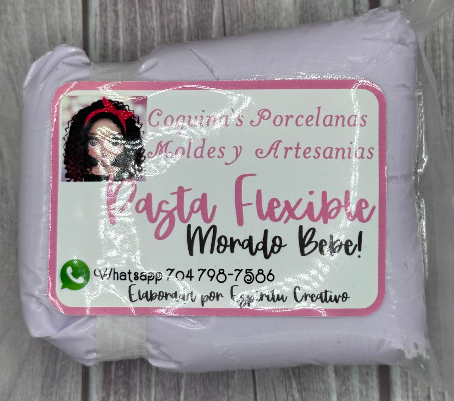 Pasta Flexible Morado Bebe EC 250 gr