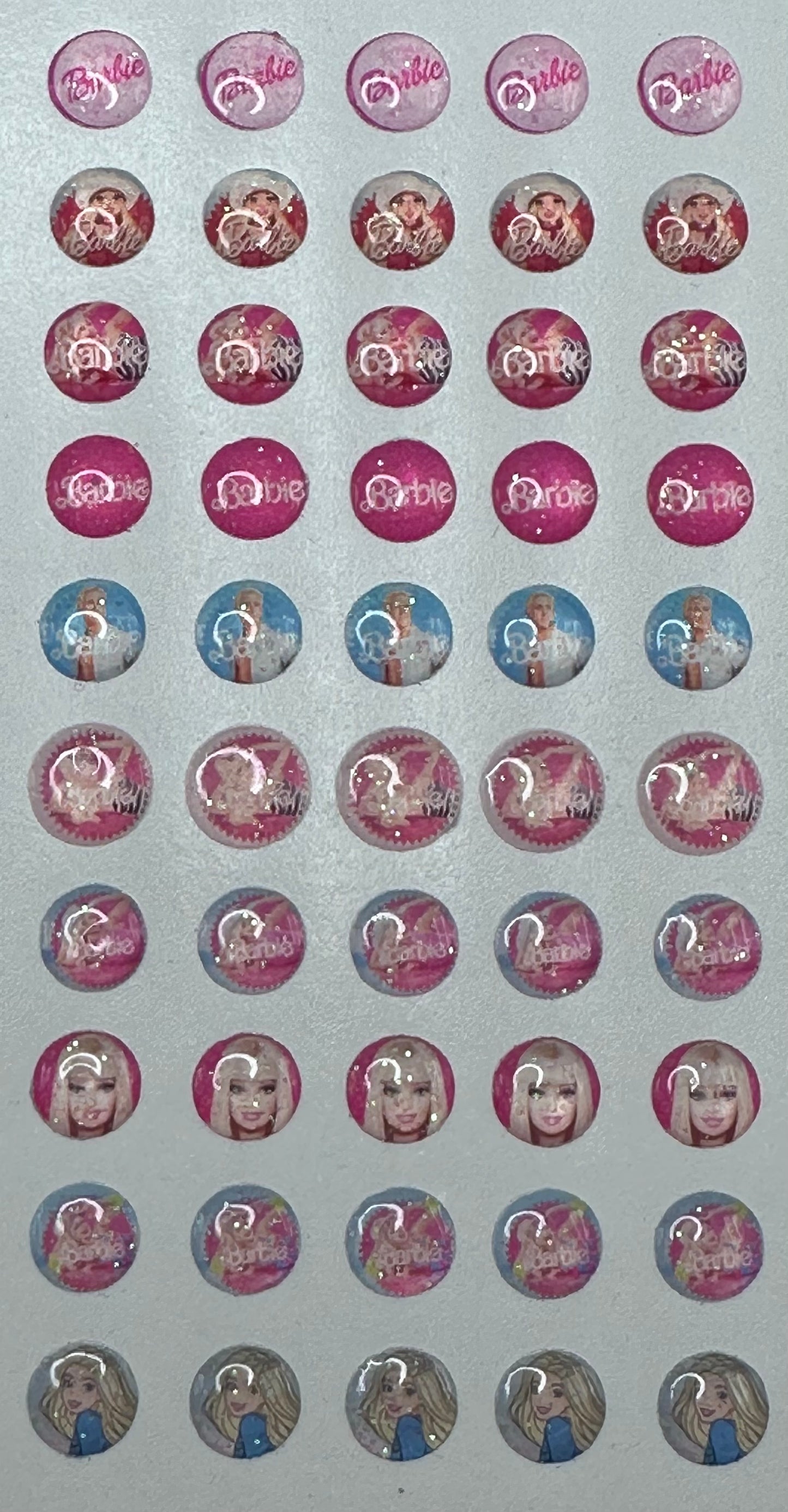 Botones Barbie-1 10mm 40pz