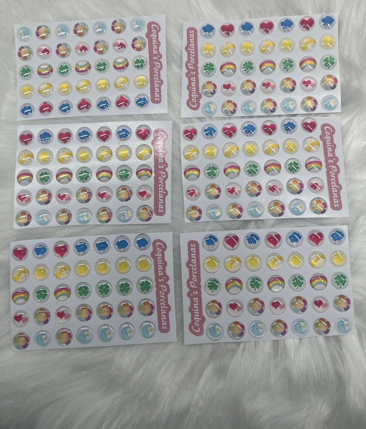 Insignias Ositos Cariñositos 35 pz 10mm