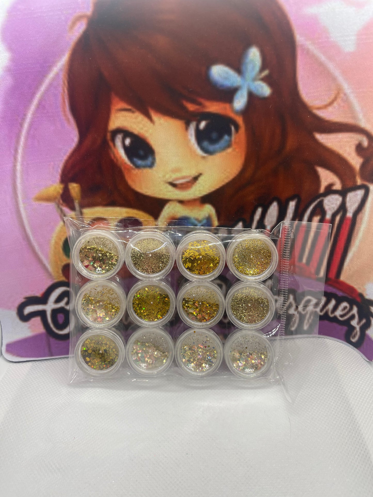 Kit Cola de Sirena Dorada 12 ct