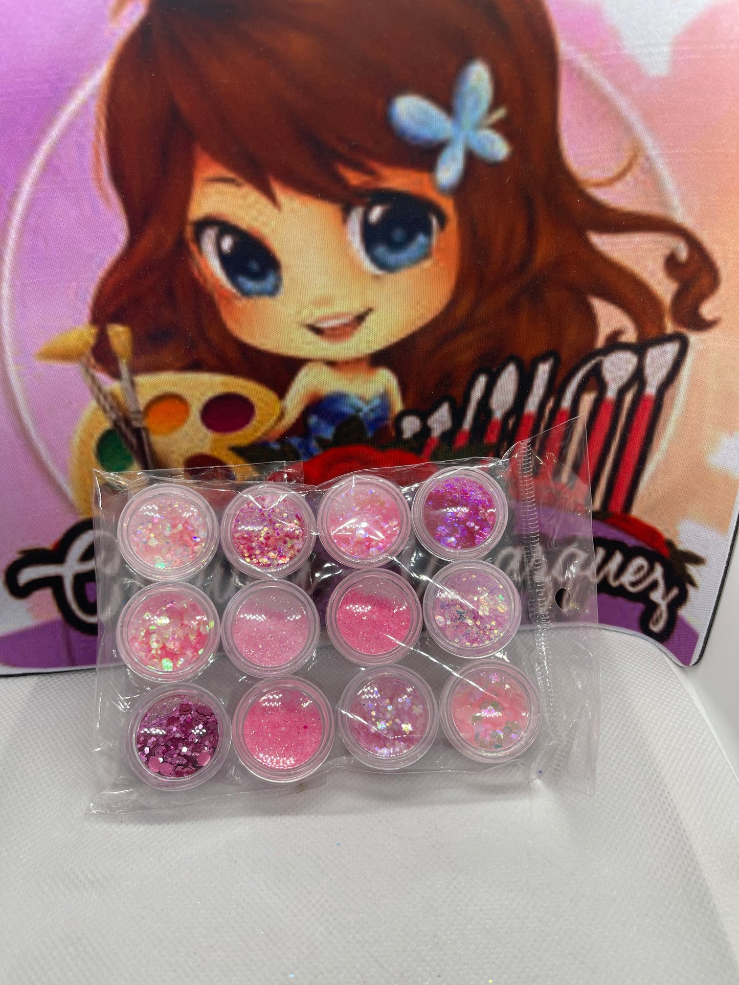 Kit Cola de Sirena Rosa 12 ct