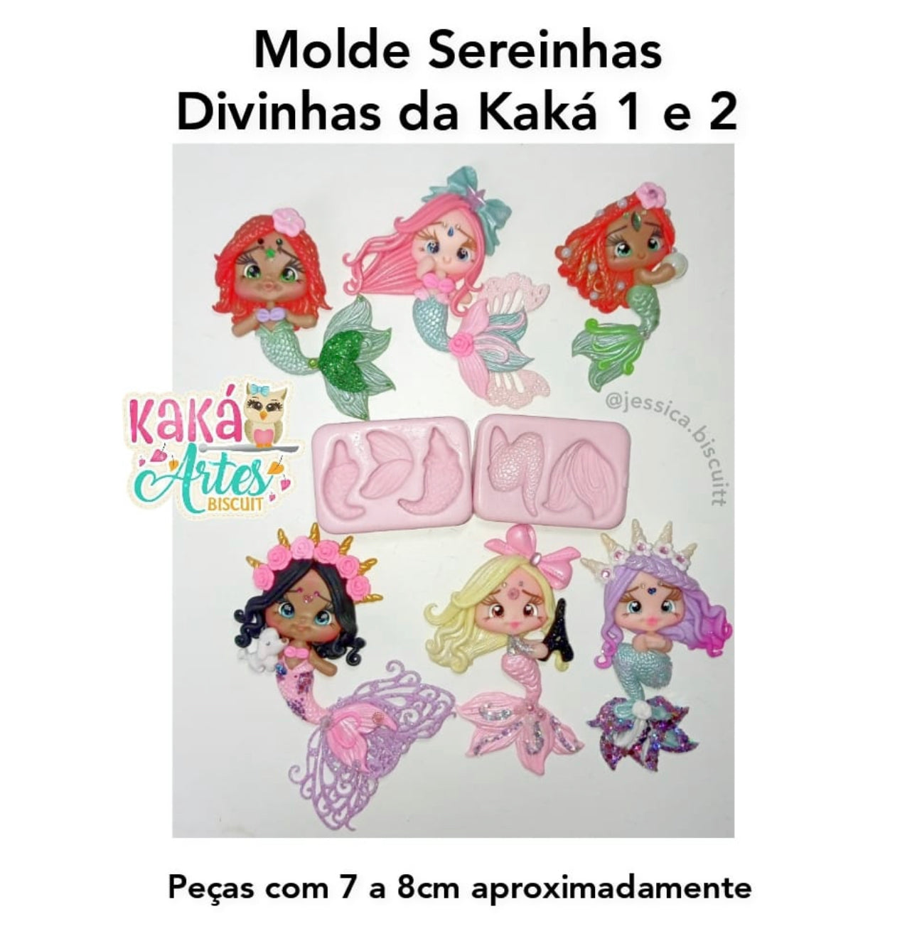 Molde Sereinhas Divinhas da Kaká 1 e 2. (Combo 2 Moldes)