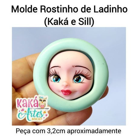 Molde Rostinho Ladinho - Kaká e Sill