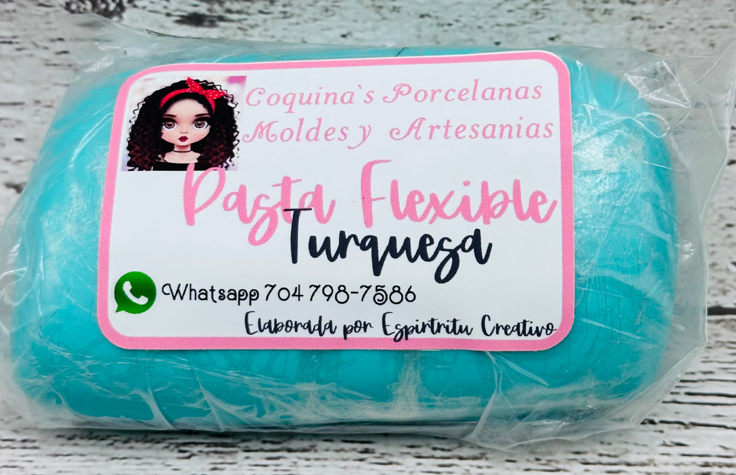 Pasta Flexible EC Turquesa 250 gr