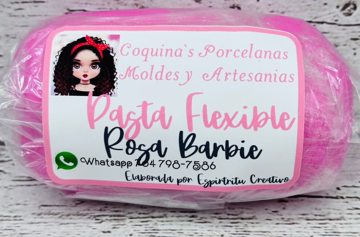 Pasta Flexible EC Rosa Barbie 250 gr