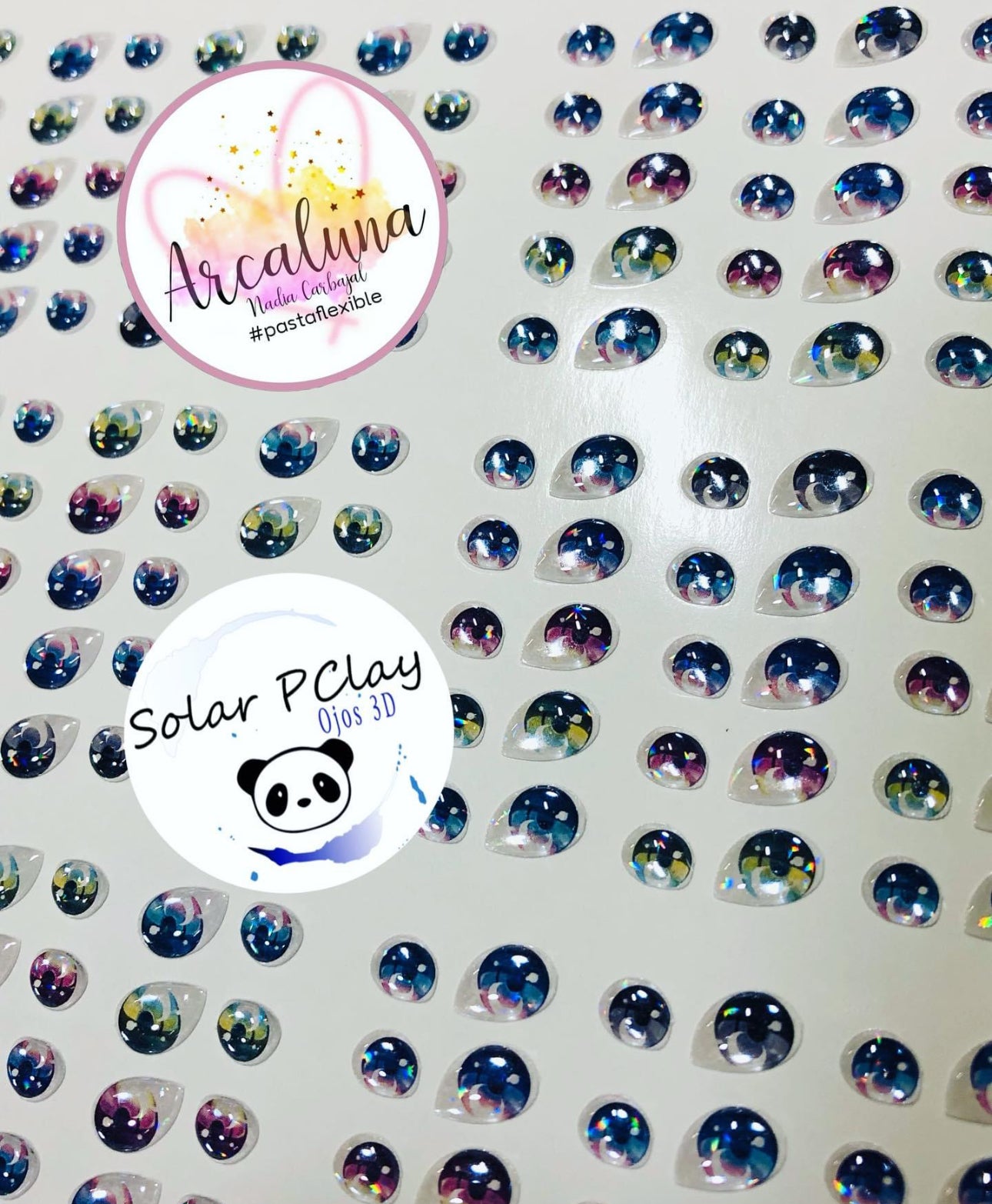 Ojitos Armonía Modelo F 7mm 20 pares