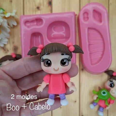 Cabelo y Boo (2 moldes)