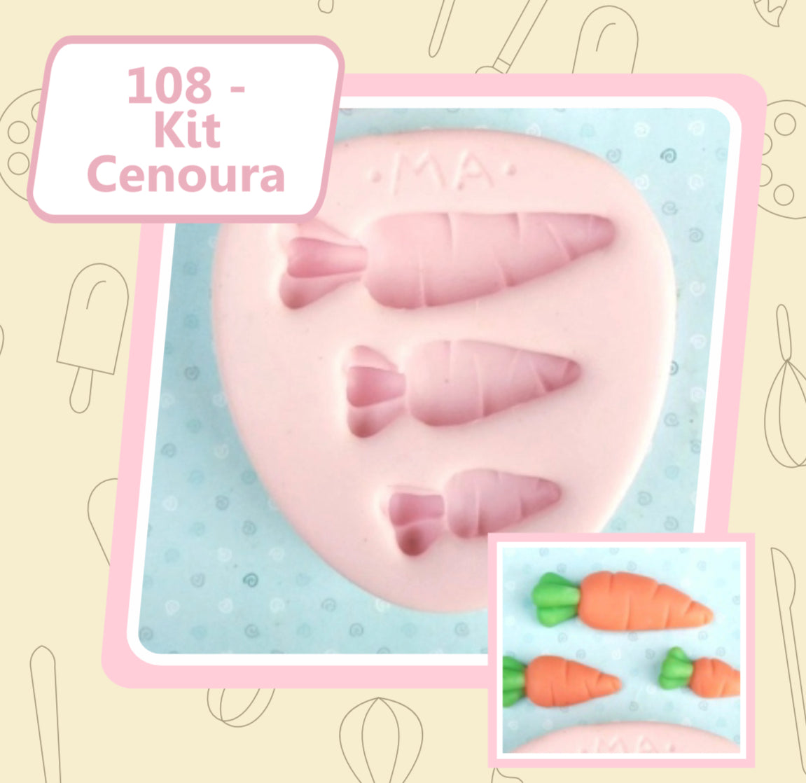 108 Kit Cenouras