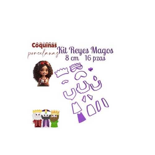 Kit Reyes Magos 8cm - 16 pzas