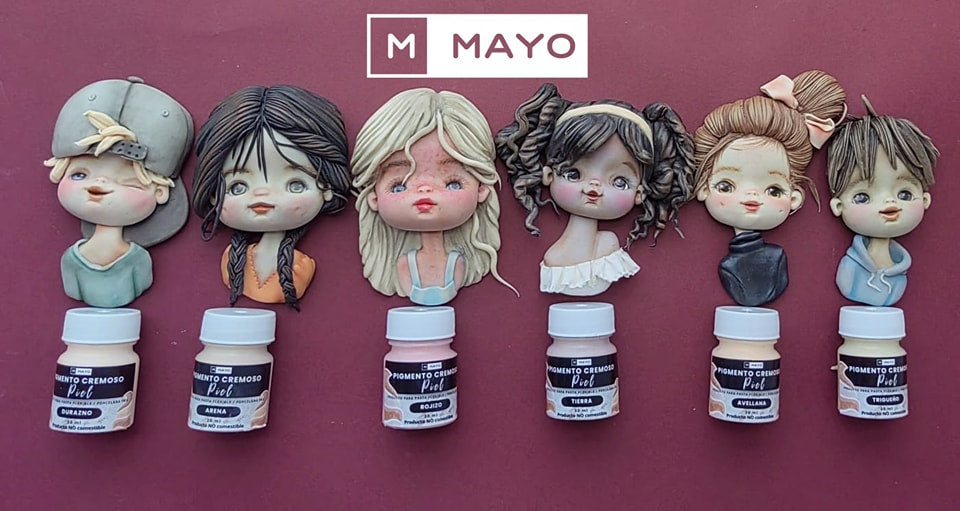 Gamas 6 Colores Pigmentos Cremosos Piel