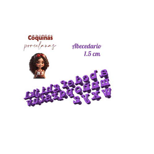 Abecedario. 1.5 cm