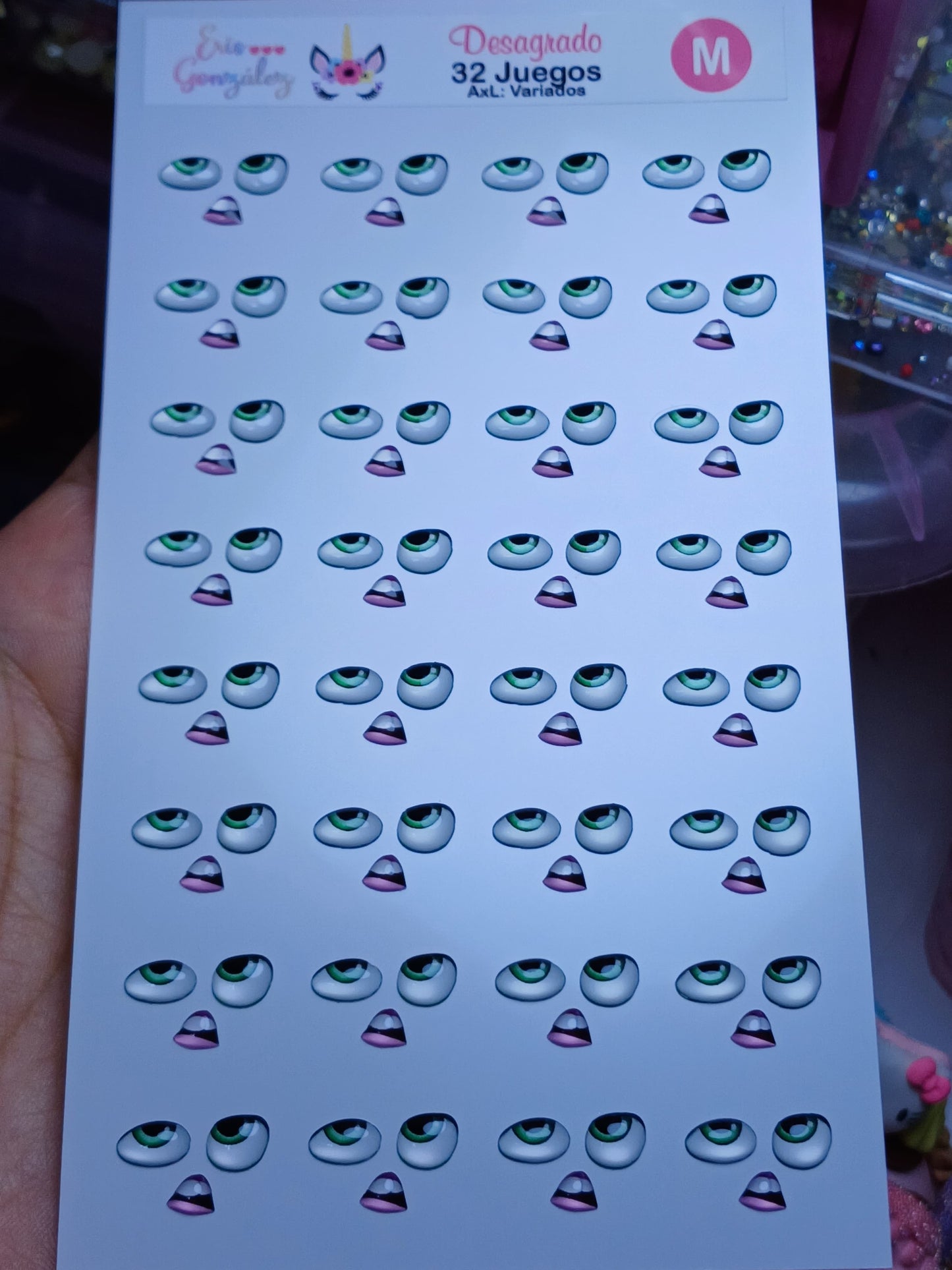 Carterita Ojitos Desagrado