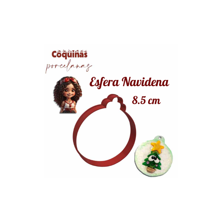 Esfera Navidena 8.5 cm